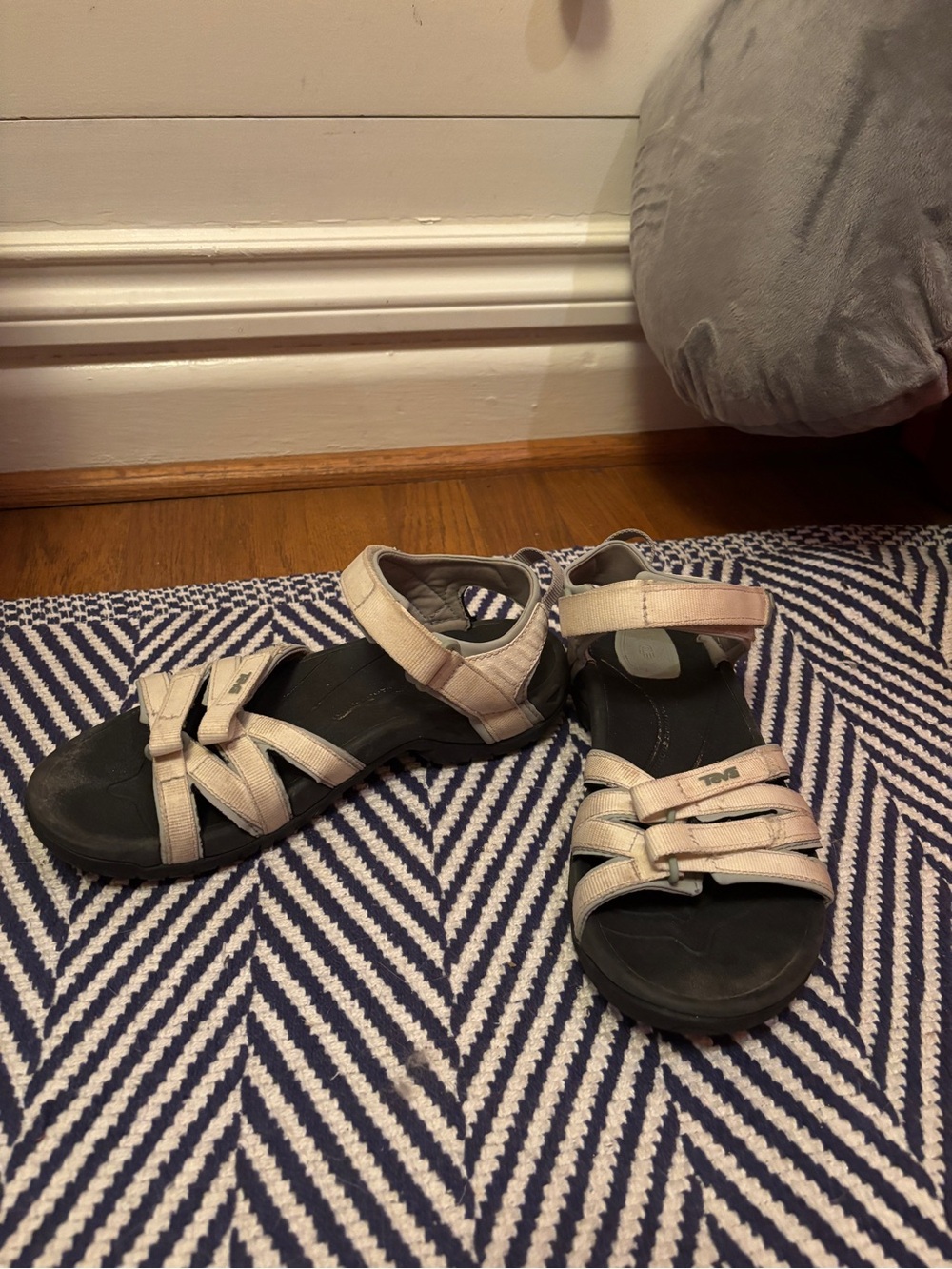 Teva Beige Water Sandals with Adjustable Straps